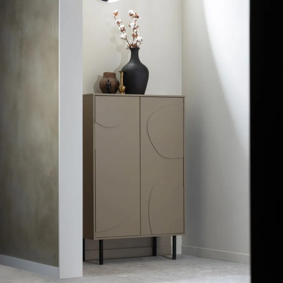 Wandkasten<WOOOD Wandkast Cadiz Mud - 85x135x40 cm