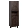 Wandkasten<WOOOD Wandkast Draw Bruin - 60x200x40 cm