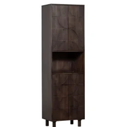 Wandkasten<WOOOD Wandkast Draw Bruin - 60x200x40 cm