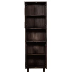 Wandkasten<WOOOD Wandkast Draw Bruin - 60x200x40 cm