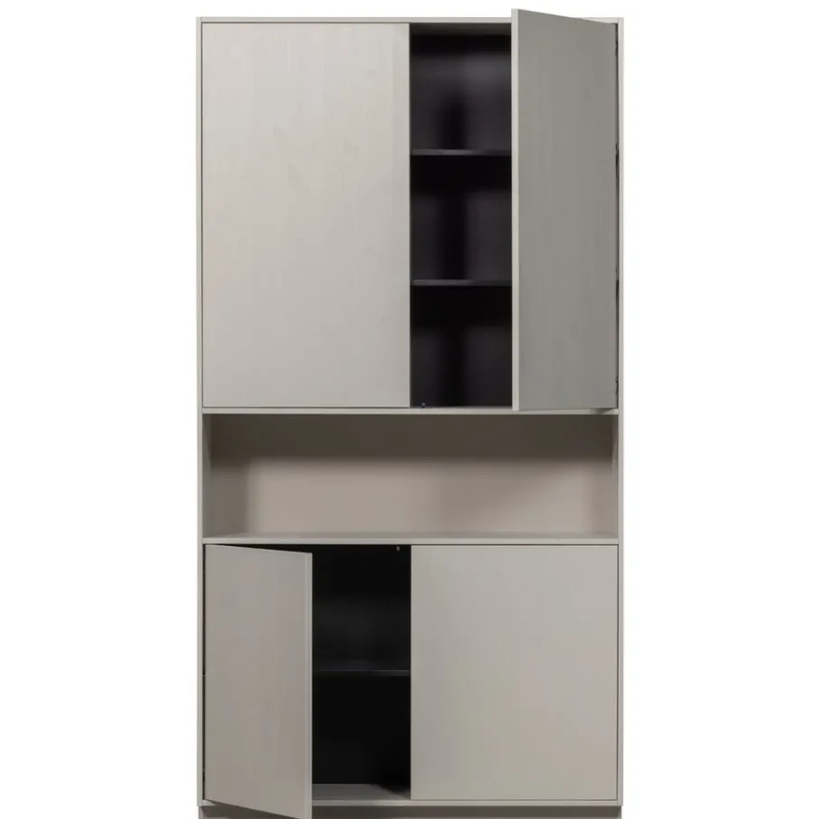 Wandkasten<WOOOD Wandkast Finca Mist - 110x210x40 cm