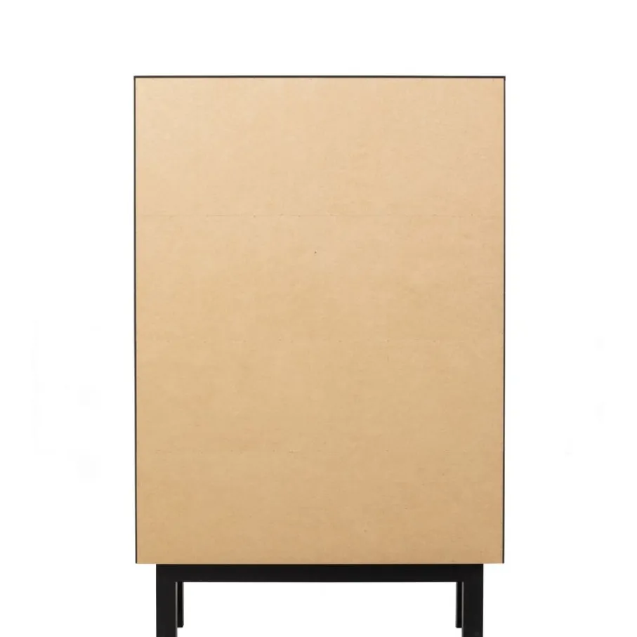 Wandkasten<WOOOD Wandkast Finca Zwart - 110x170x40 cm