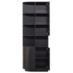 Wandkasten<WOOOD Wandkast Finca Zwart - 78x210x40 cm