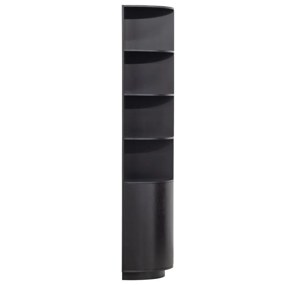 Wandkasten<WOOOD Wandkast Finca Zwart - 78x210x40 cm