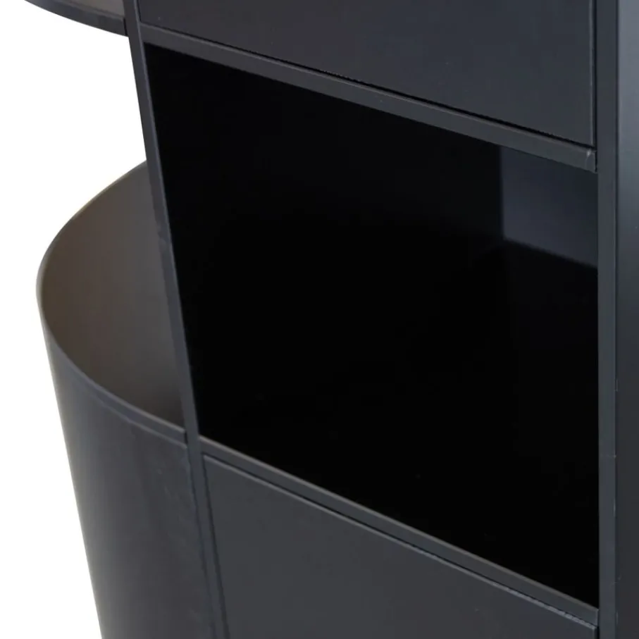 Wandkasten<WOOOD Wandkast Finca Zwart - 78x210x40 cm