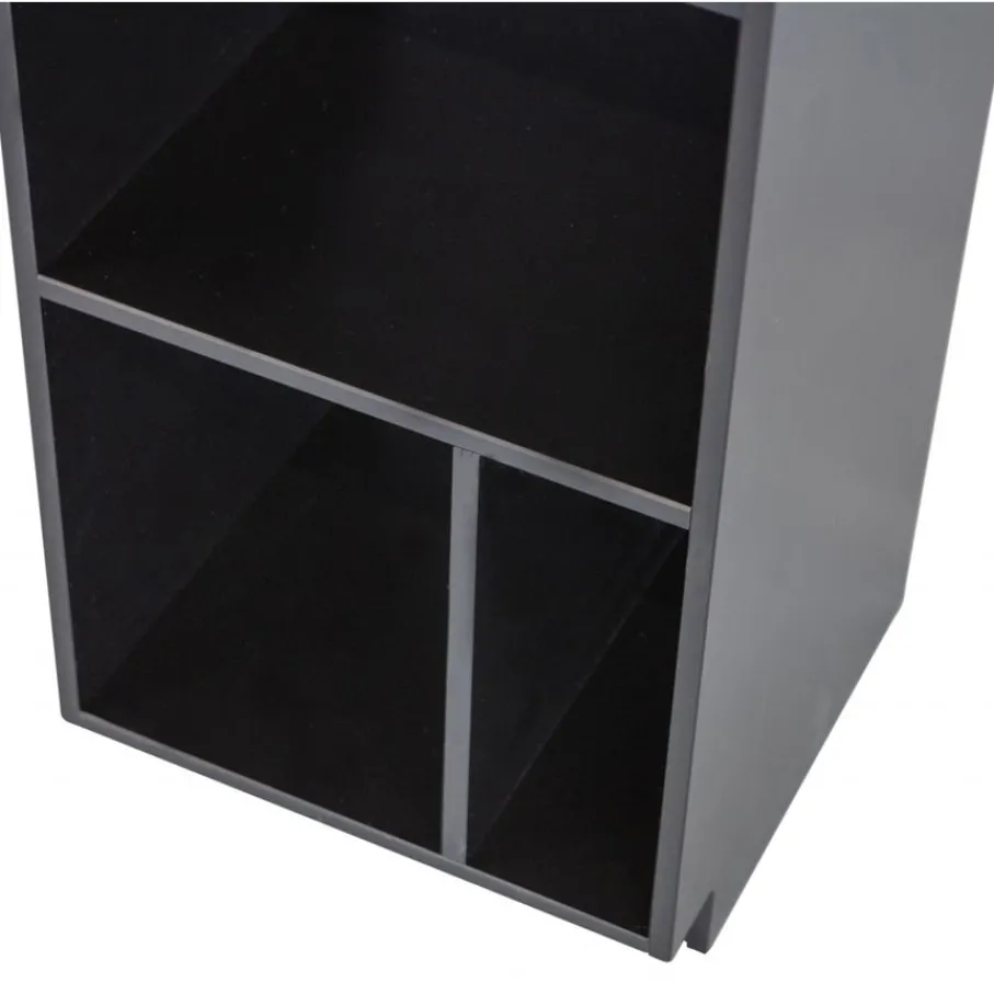 Wandkasten<WOOOD Wandkast Finca Zwart - 40x210x40 cm