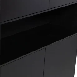Wandkasten<WOOOD Wandkast Finca Zwart - 110x210x40 cm