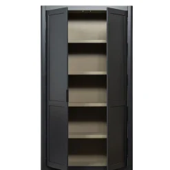 Wandkasten<WOOOD Wandkast Gunnar Zwart - 120x217x48 cm