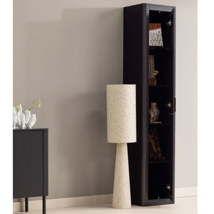 Wandkasten<WOOOD Wandkast Gunnar Zwart - 45x217x39 cm