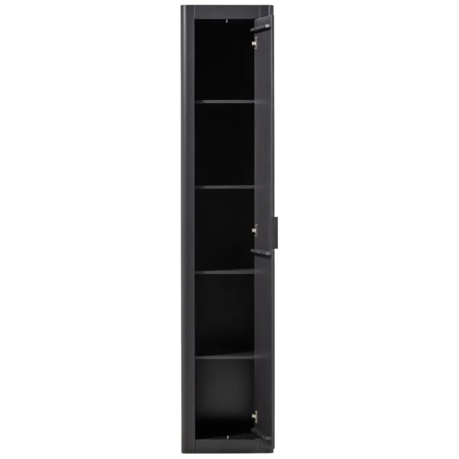 Wandkasten<WOOOD Wandkast Gunnar Zwart - 45x217x39 cm