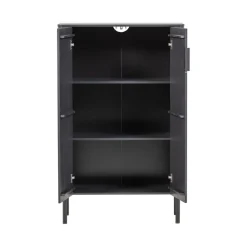 Wandkasten<WOOOD Wandkast Gunnar Zwart - 85x135x39 cm