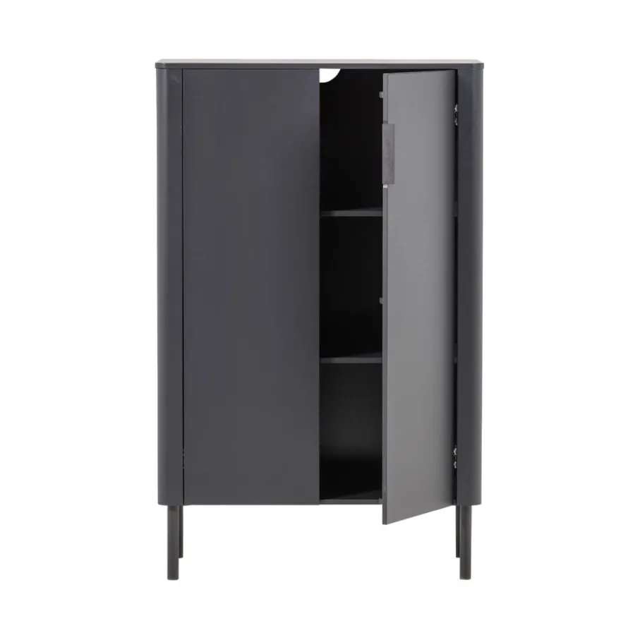 Wandkasten<WOOOD Wandkast Gunnar Zwart - 85x135x39 cm