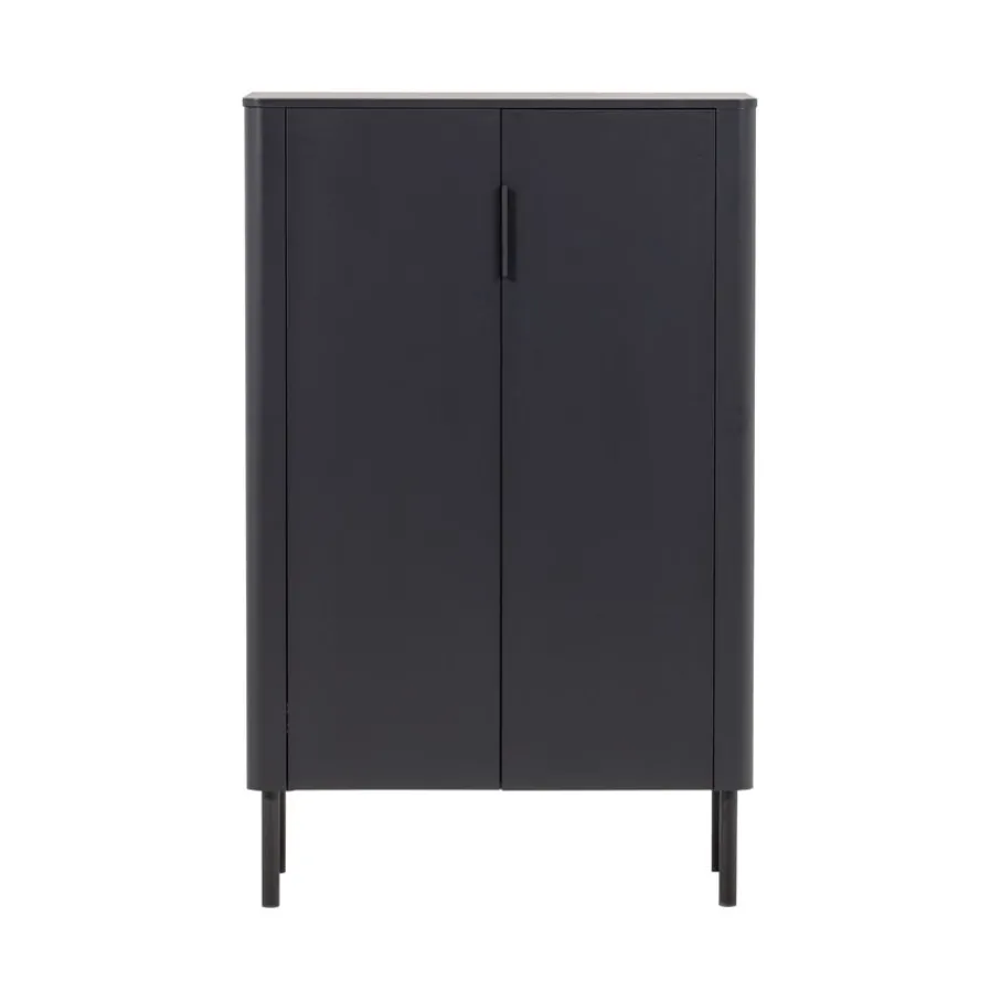 Wandkasten<WOOOD Wandkast Gunnar Zwart - 85x135x39 cm