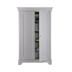 Wandkasten<WOOOD Wandkast Isabel Grijs - 118x191x47 cm