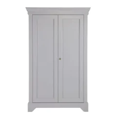 Wandkasten<WOOOD Wandkast Isabel Grijs - 118x191x47 cm
