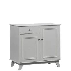 Wandkasten<WOOOD Wandkast Lily Grijs - 98x93x55 cm