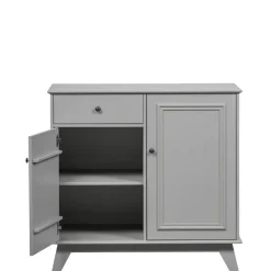 Wandkasten<WOOOD Wandkast Lily Grijs - 98x93x55 cm