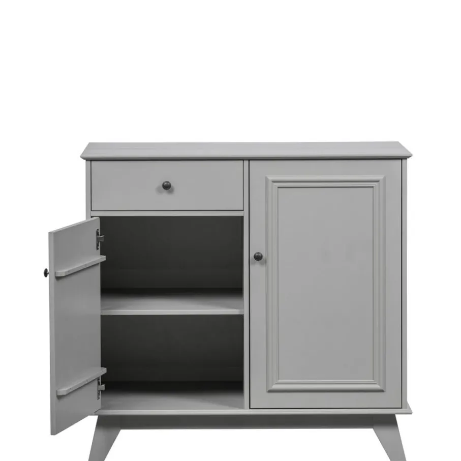 Wandkasten<WOOOD Wandkast Lily Grijs - 98x93x55 cm