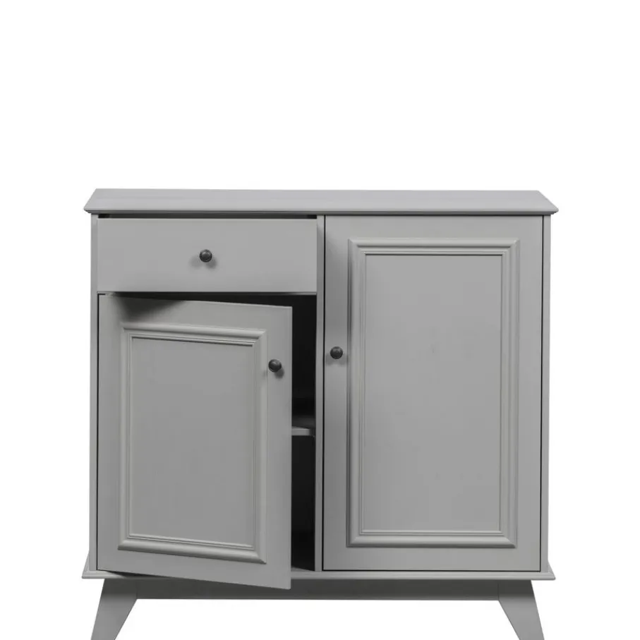 Wandkasten<WOOOD Wandkast Lily Grijs - 98x93x55 cm