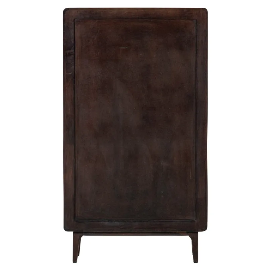 Wandkasten<WOOOD Wandkast Liya Donkerbruin - 85x150x35 cm