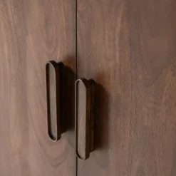 Wandkasten<WOOOD Wandkast Liya Donkerbruin - 85x150x35 cm