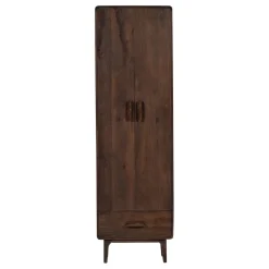 Wandkasten<WOOOD Wandkast Liya Donkerbruin - 60x200x35 cm