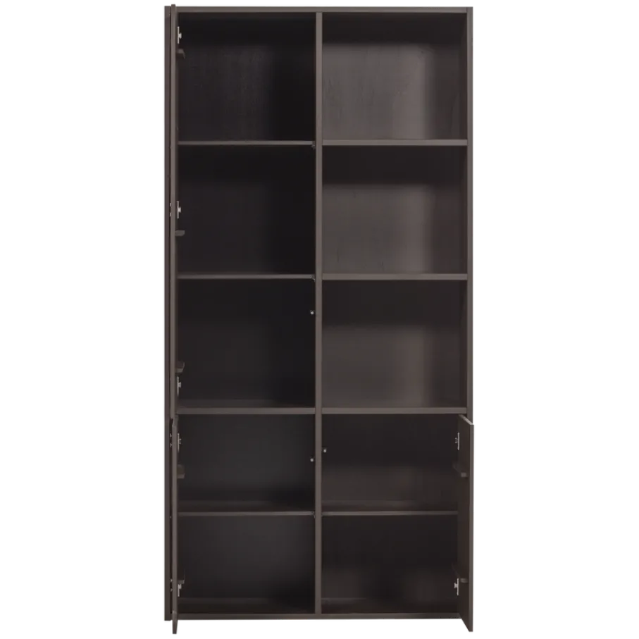 Wandkasten<WOOOD Wandkast Meggy Links Middenbruin - 108x215x40 cm