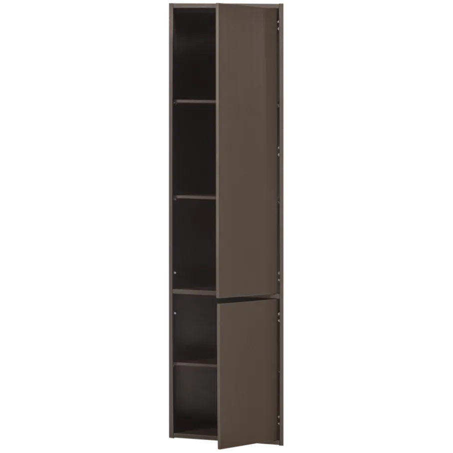 Wandkasten<WOOOD Wandkast Meggy Middenbruin - 55x215x40 cm