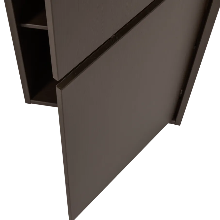 Wandkasten<WOOOD Wandkast Meggy Middenbruin - 55x215x40 cm