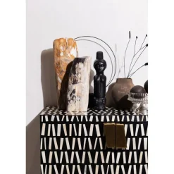 Opbergkasten<WOOOD Wandkast Menne Zwart - 81x108x43 cm