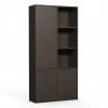 Opbergkasten<WOOOD Wandkast Merel Bruin - 100x200x40 cm