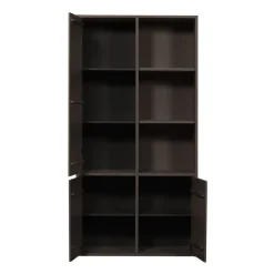 Opbergkasten<WOOOD Wandkast Merel Bruin - 100x200x40 cm