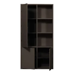 Opbergkasten<WOOOD Wandkast Merel Bruin - 100x200x40 cm