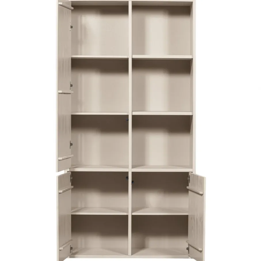 Opbergkasten<WOOOD Wandkast Merel Dust - 100x200x40 cm