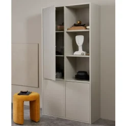 Opbergkasten<WOOOD Wandkast Merel Dust - 100x200x40 cm
