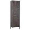 Wandkasten<WOOOD Wandkast New Gravure Bruin - 60x210x42 cm