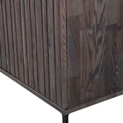 Wandkasten<WOOOD Wandkast New Gravure Bruin - 60x210x42 cm
