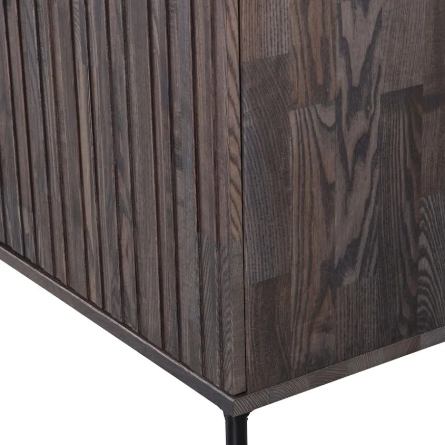 Wandkasten<WOOOD Wandkast New Gravure Bruin - 200x150x44 cm