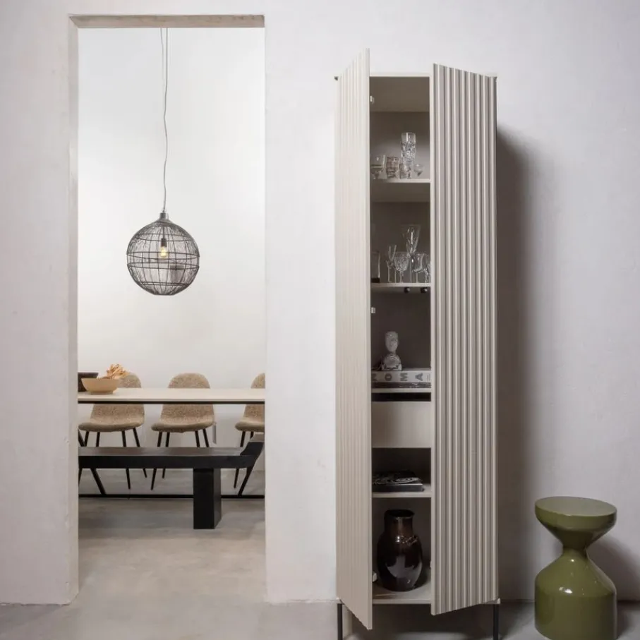 Wandkasten<WOOOD Wandkast New Gravure Dust - 60x210x42 cm