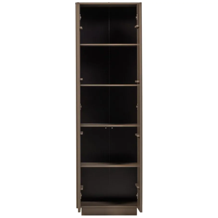 Wandkasten|Kledingkasten<WOOOD Wandkast Nova Truffel - 67x215x40 cm