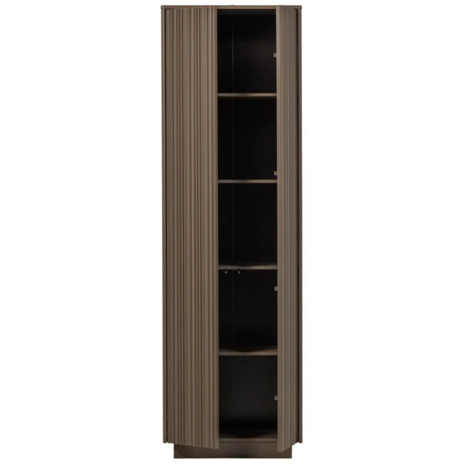Wandkasten|Kledingkasten<WOOOD Wandkast Nova Truffel - 67x215x40 cm