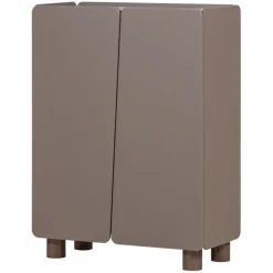 Opbergkasten<WOOOD Wandkast Root Truffel Bruin - 100x135x45 cm