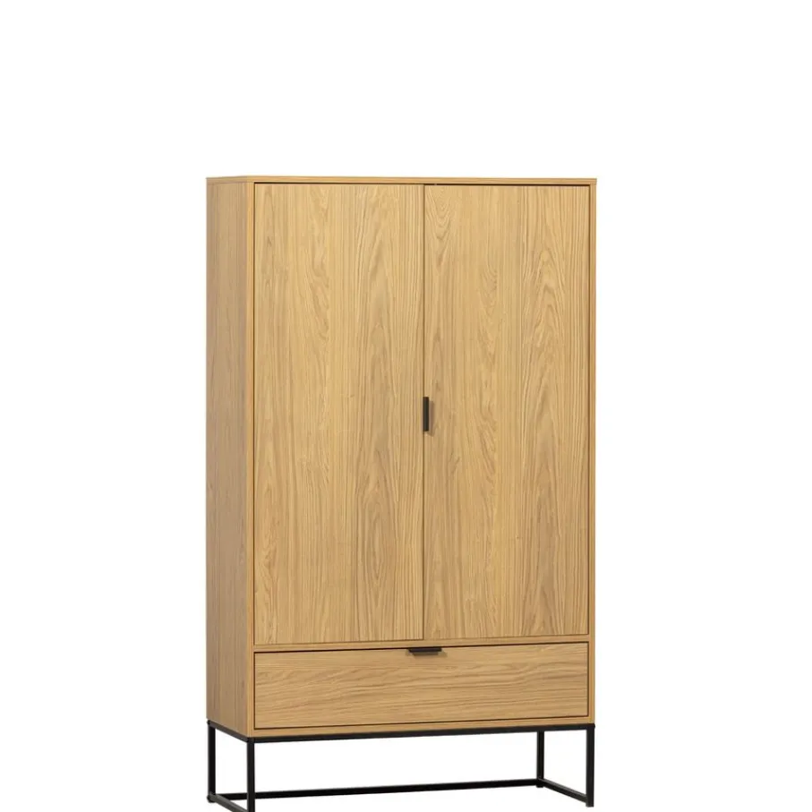 Wandkasten<WOOOD Wandkast Silas Naturel - 85x149x36 cm