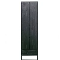 Wandkasten<WOOOD Wandkast Silas Zwart - 60x210x36 cm