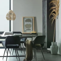 Wandkasten<WOOOD Wandkast Silas Zwart - 60x210x36 cm