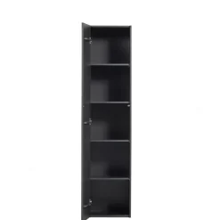 Wandkasten<WOOOD Wandkast Teun Zwart - 44x188x35 cm