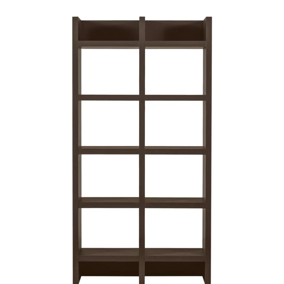 Boekenkasten|Wandkasten<WOOOD Wandkast Timo Bruin - 100x195x40 cm