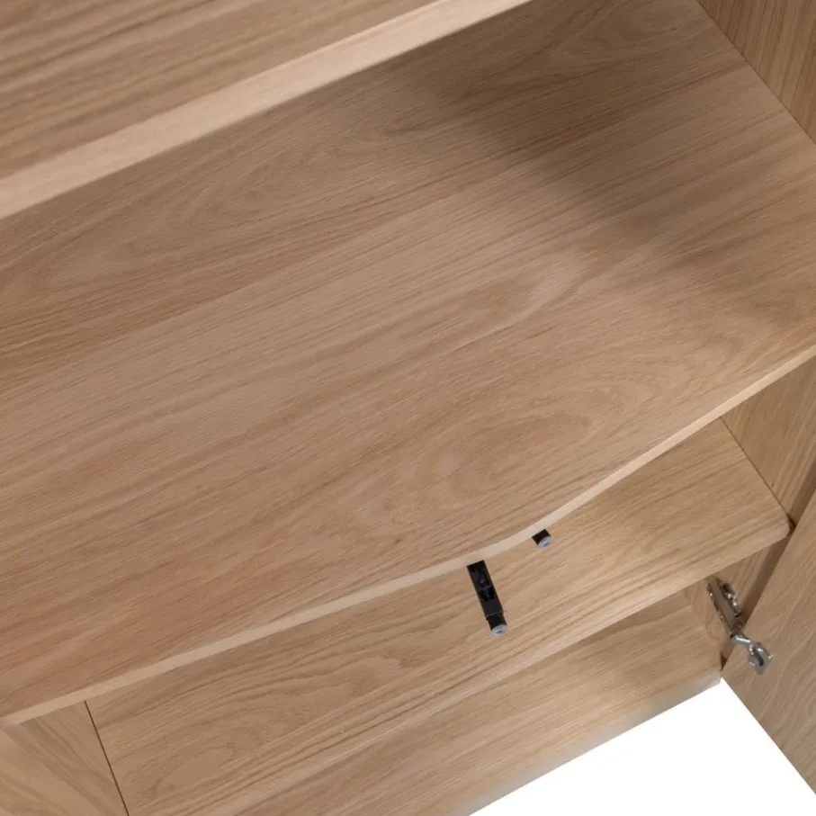 Wandkasten<WOOOD Wandkast Zuma Naturel - 67x210x45 cm