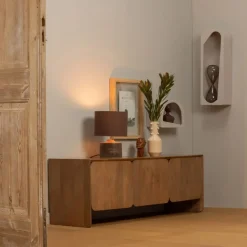 Wandrekken & Planken|Wandrekken<WOOOD Wandrek Noam Greige - 24x70 cm