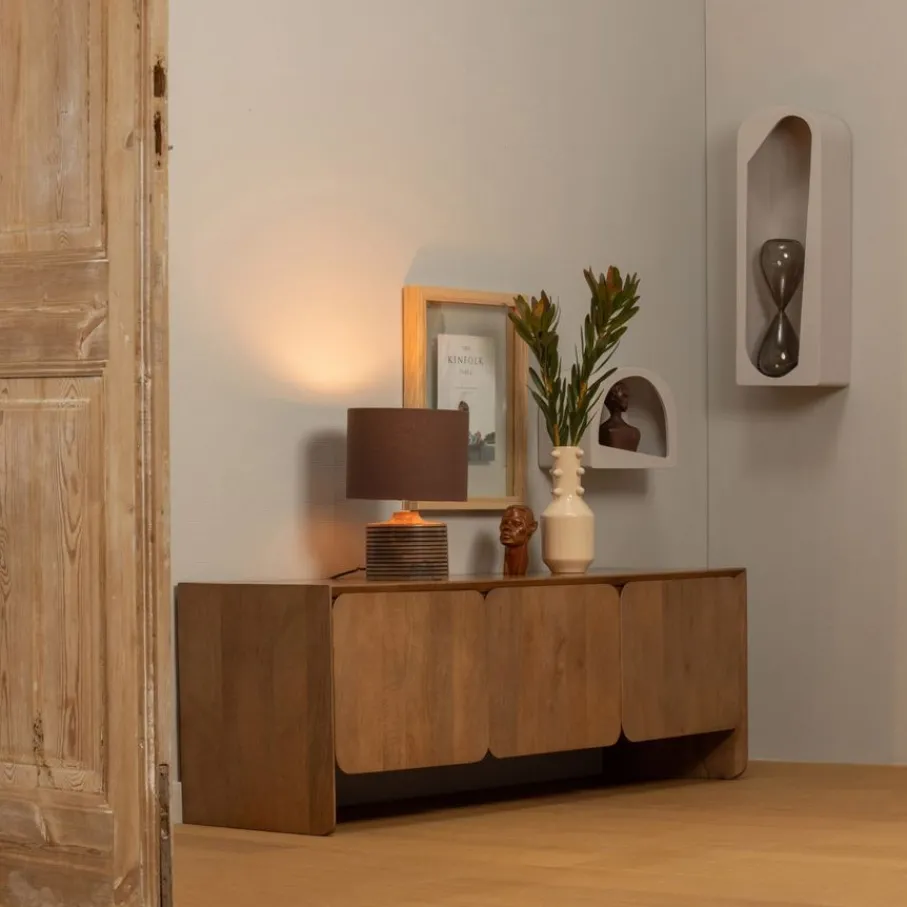 Wandrekken & Planken|Wandrekken<WOOOD Wandrek Noam Greige - 24x70 cm
